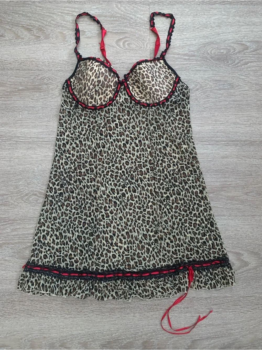 Rampage Cheetah Print Chemise Size M